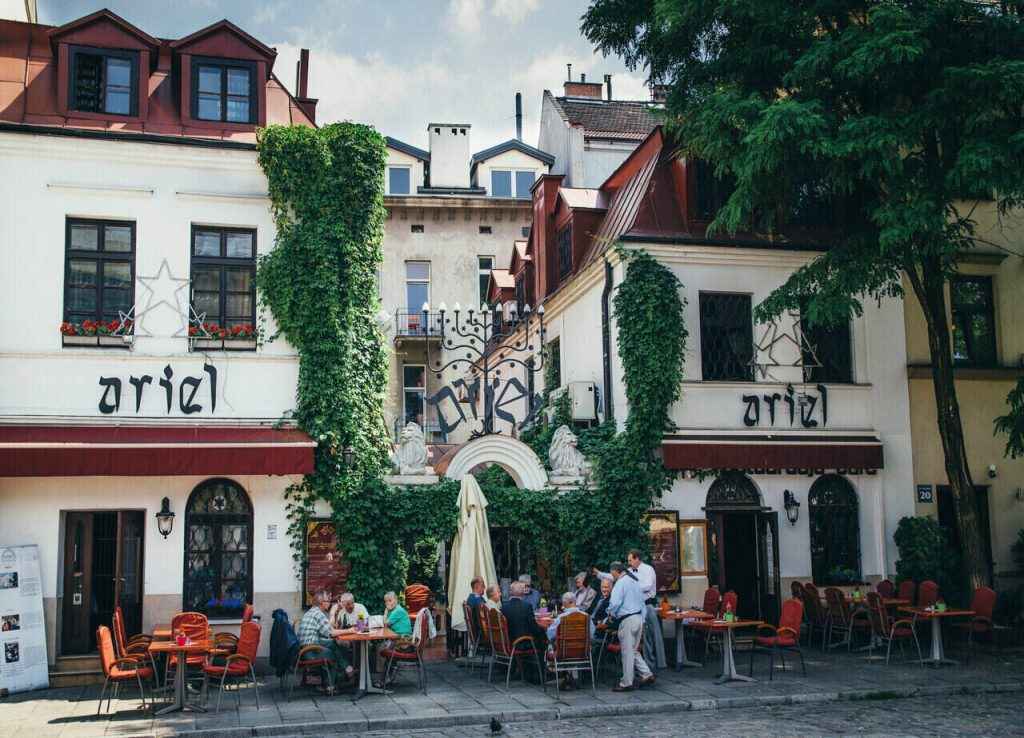 Kazimierz Krakow Jewish Quarter Ariel 