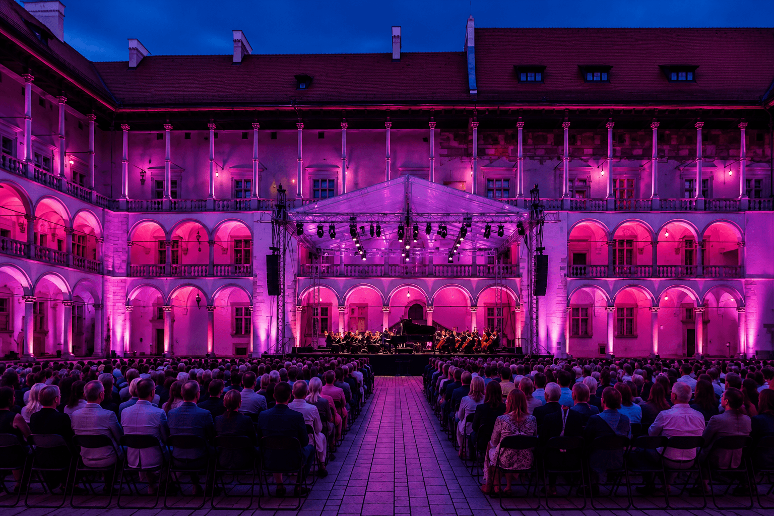 Wawel bei Dämmerung 2026 – Konzerte in Krakau