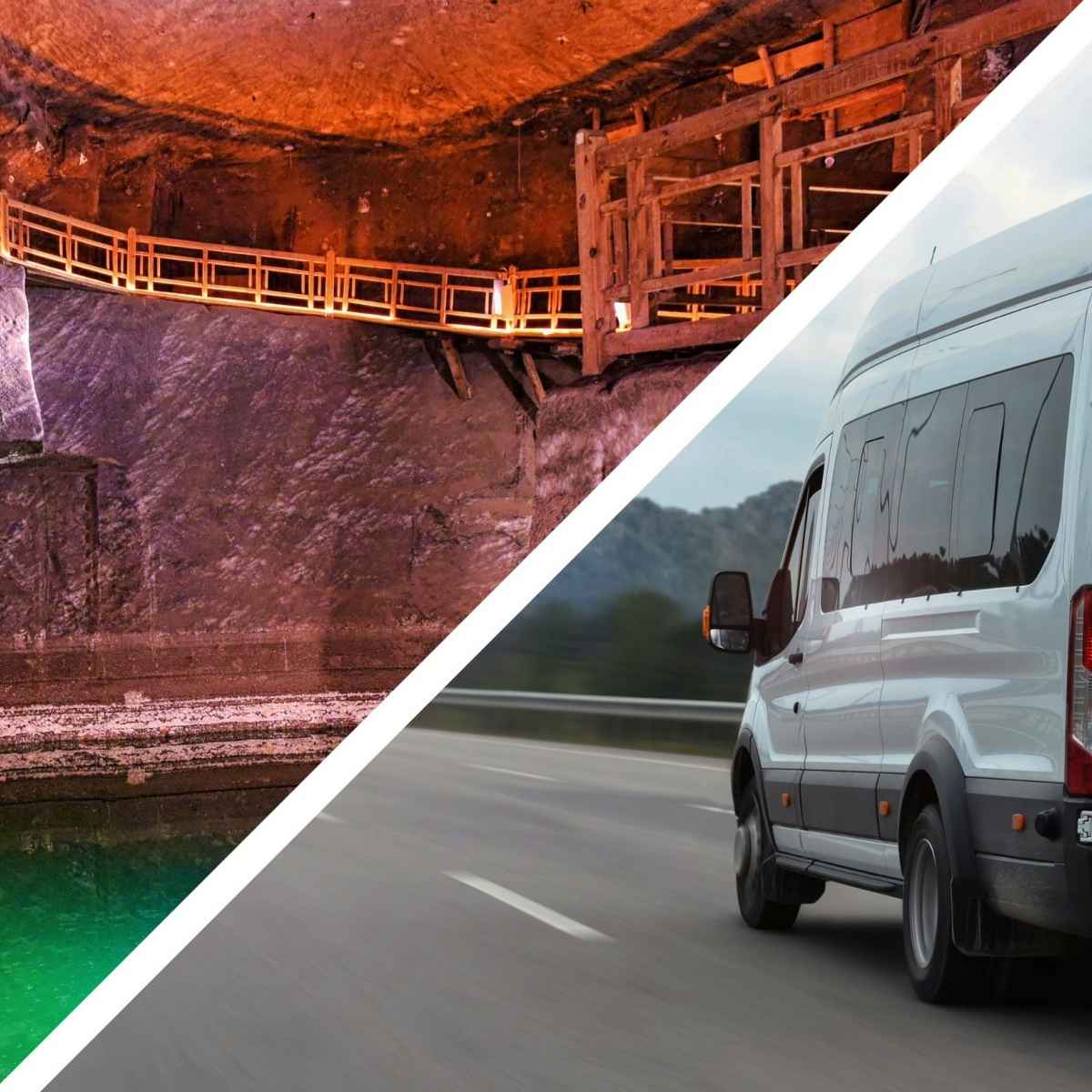 Transfer zum Salzbergwerk Krakau Wieliczka