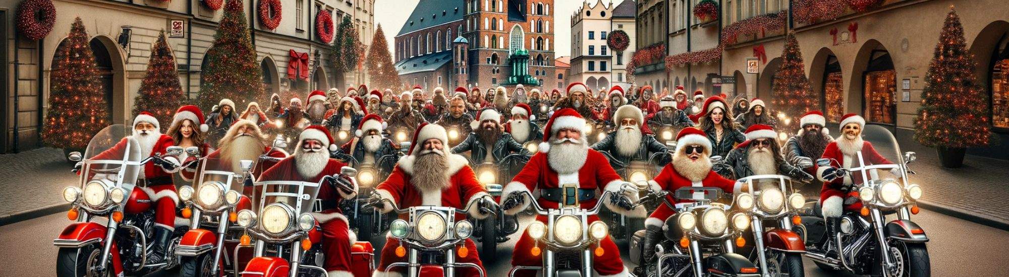 MotoWeihnachtsmänner in Krakau: Freudige Tradition mit einem Edlen Zweck